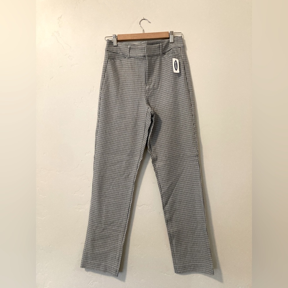 Old Navy High Rise Pixie Ankle Pant 4 Tall Plaid